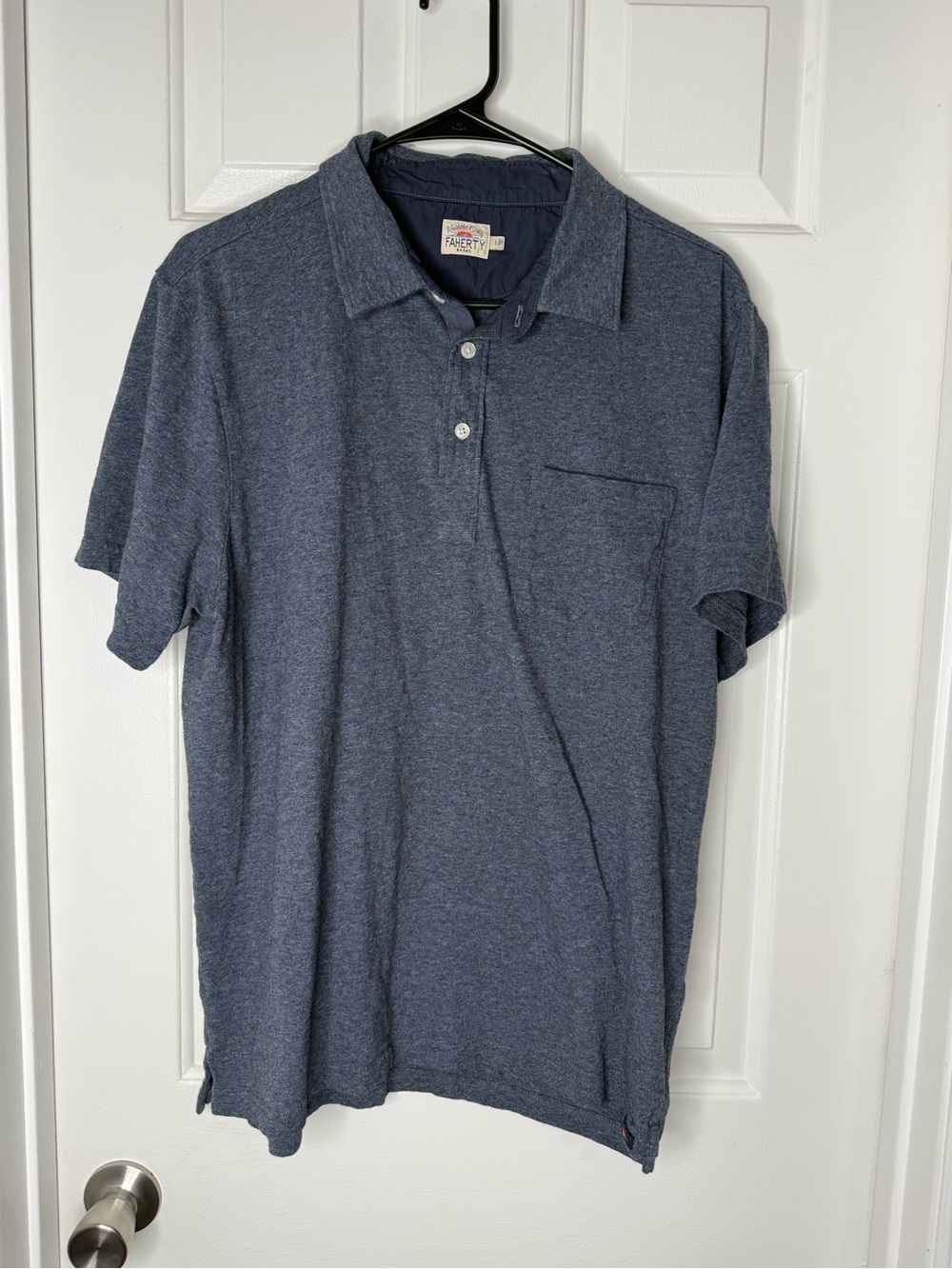 Faherty Men's Heather Navy and Light Gray Polo Bundle - Picture 2 of 10